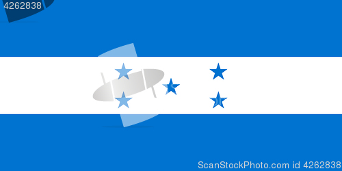 Image of Colored flag of Honduras