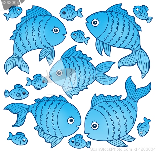 Image of Fish drawings theme image 4