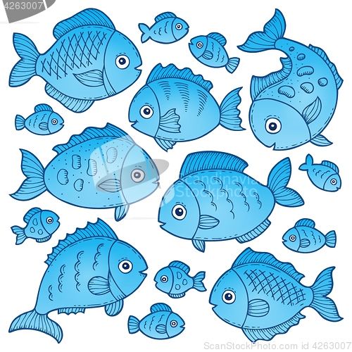 Image of Fish drawings theme image 2