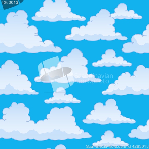 Image of Stylized clouds seamless background 2