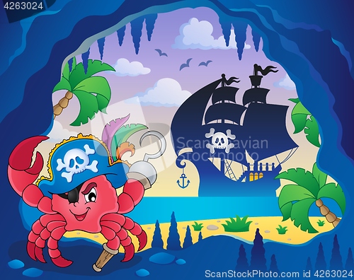 Image of Cave with pirate crab