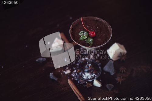 Image of Ice cream chocolate dessert