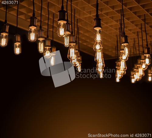 Image of Retro lamp background