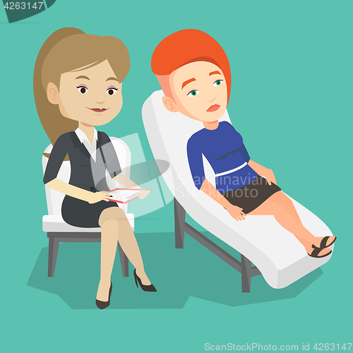 Image of Psychologist having session with patient.