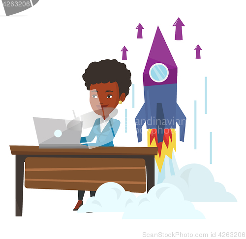 Image of Business start up vector illustration.