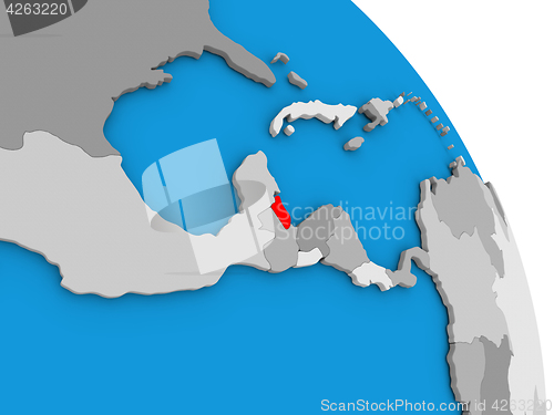 Image of Belize on globe