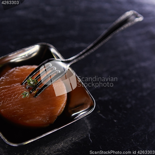 Image of Canape with salmon and curd cheese