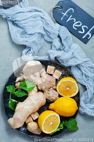 Image of ingredients for tea