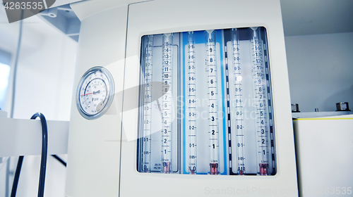 Image of anesthesia machine at hospital operating room