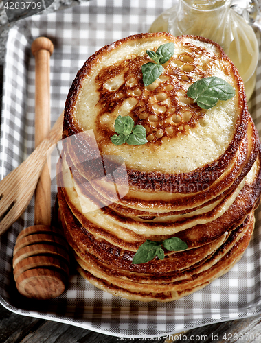 Image of Pancakes with Honey