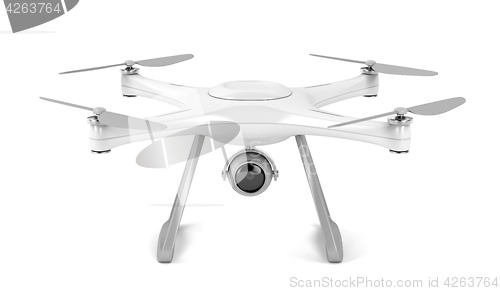 Image of Drone on white background 