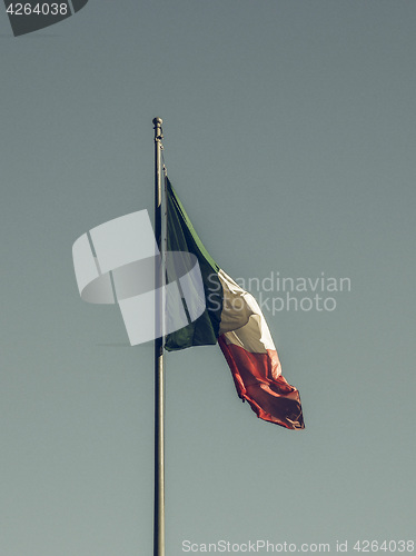 Image of Vintage looking Italian flag