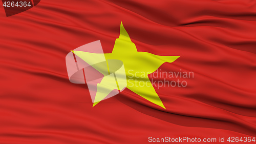 Image of Closeup Vietnam Flag