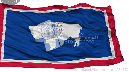 Image of Isolated Wyoming Flag, USA state