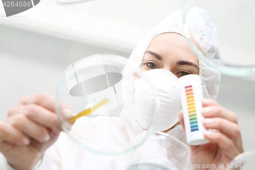 Image of Hardness test water in the laboratory.