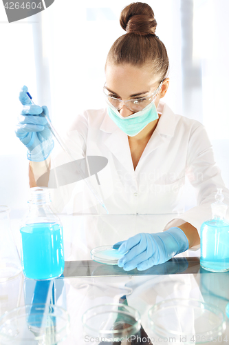 Image of Chemist working in scientific laboratory