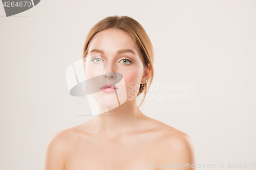 Image of Beautiful Girl face. Perfect skin