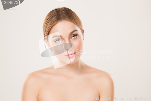 Image of Beautiful Girl face. Perfect skin