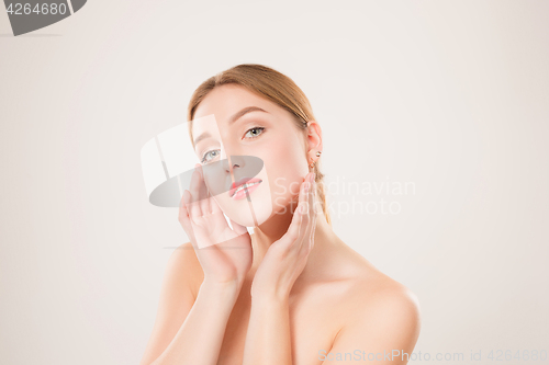 Image of Beautiful Girl face. Perfect skin