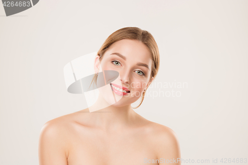 Image of Beautiful Girl face. Perfect skin