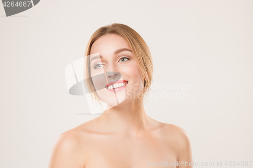Image of Beautiful Girl face. Perfect skin