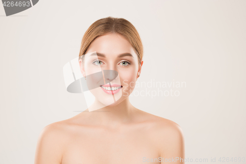 Image of Beautiful Girl face. Perfect skin