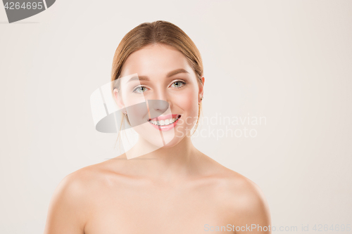 Image of Beautiful Girl face. Perfect skin
