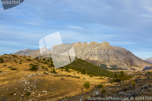 Image of Mountain Without Snow in Winter