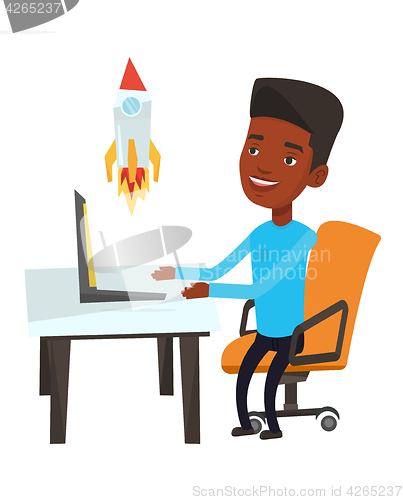 Image of Business start up vector illustration.