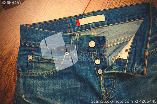 Image of Unbuttoned jeans