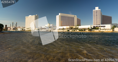 Image of Laughlin Nevada Colorado River Waterfront Downtown City Skyline