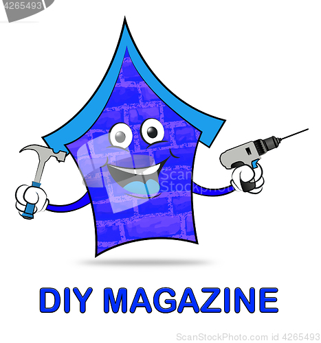 Image of Diy Magazine Indicates Do It Yourself And Building