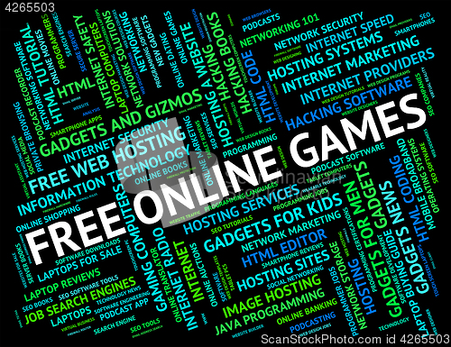 Image of Free Online Games Indicates With Our Compliments And Web