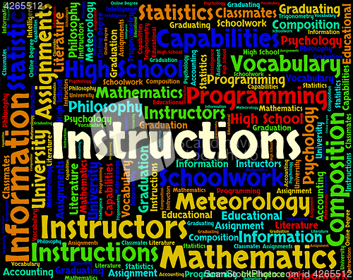 Image of Instructions Word Means Reference Manual And Booklet