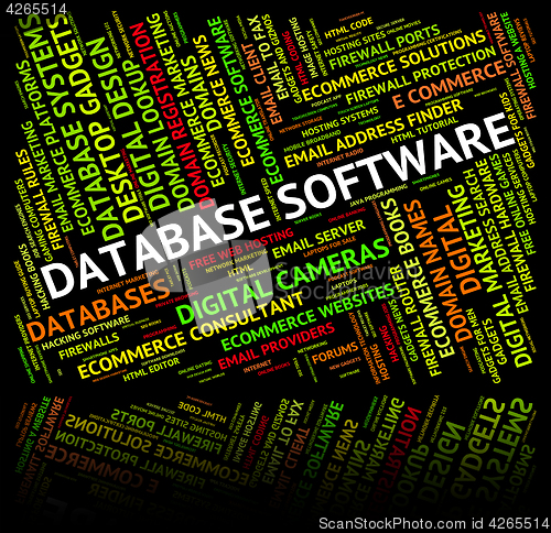 Image of Database Software Means Softwares Freeware And Application