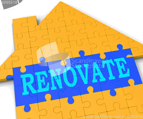 Image of Renovate House Shows Improve And Construct