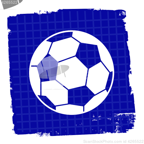 Image of Football Icon Means Champion Team And Goal