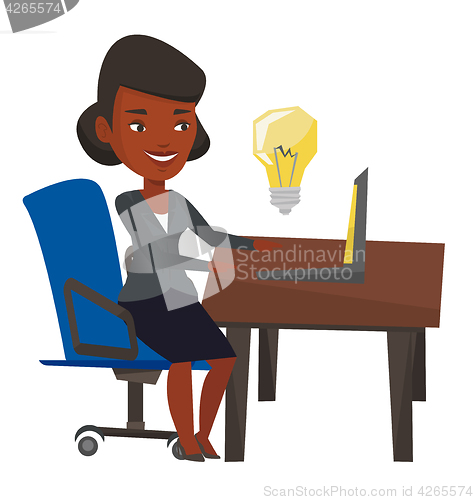 Image of Successful business idea vector illustration.