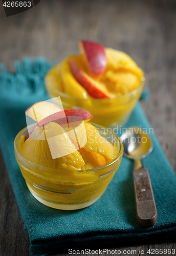 Image of Home made mango ice sorbet 