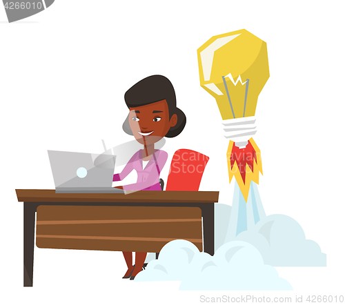 Image of Successful business idea vector illustration.