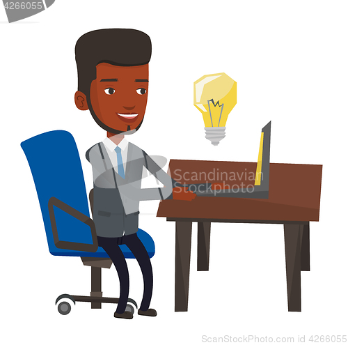 Image of Successful business idea vector illustration.