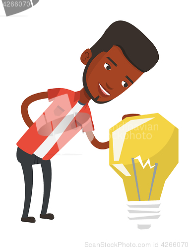 Image of Businessman having business idea.