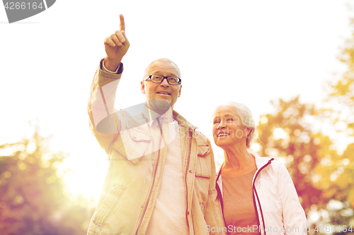 Image of senior couple in park