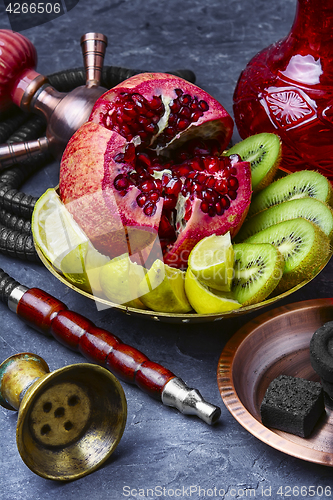 Image of Hookah with taste of tropical fruits