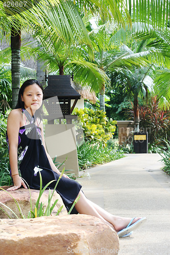 Image of Relaxing at a resort.