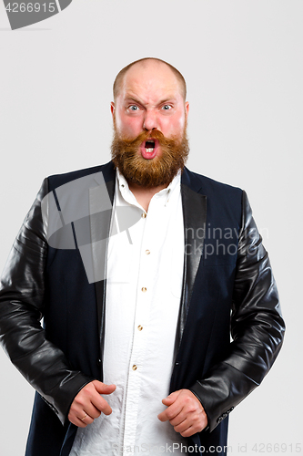 Image of Screaming man with ginger beard