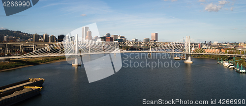 Image of Tilikum Crossing Portland Oregon New Bridge Construction Willame