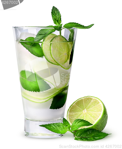 Image of Lemonade with lime and mint