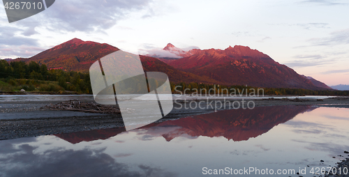 Image of Lazy Mountain Matanuska-Susitna Borough Alaska United States Sun