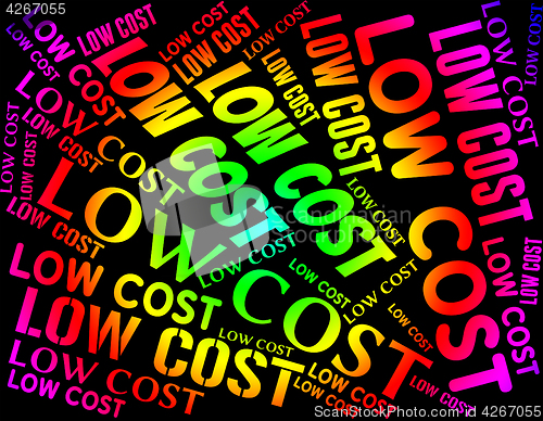 Image of Low Cost Represents Moderately Priced And Discount